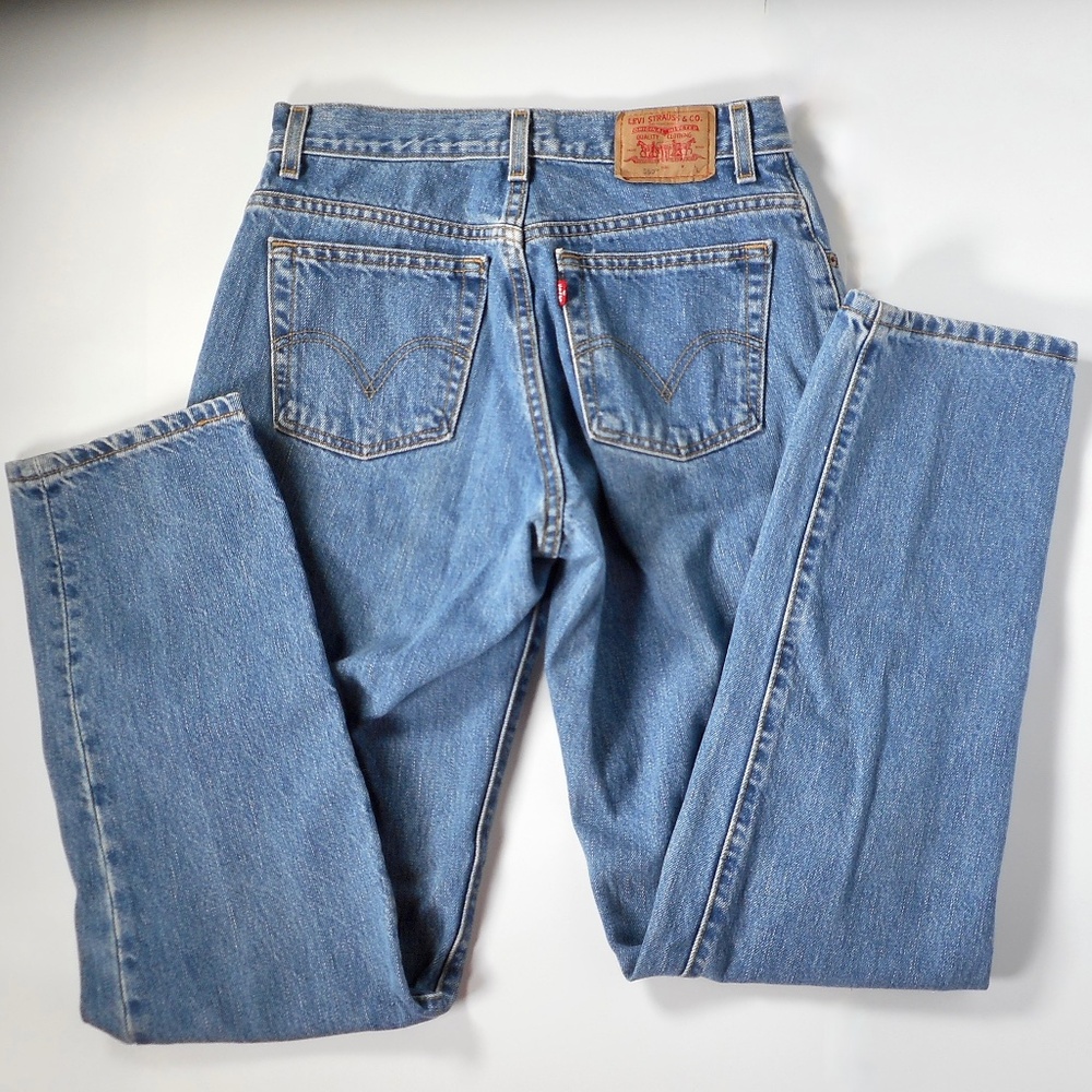 VTG Levi's 550 Jeans Womens 10 L Relaxed Fit Tapered Straight Leg Y2K Mom 28x32